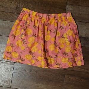 J.crew size 8 pineapple  skirt lined front side pockets